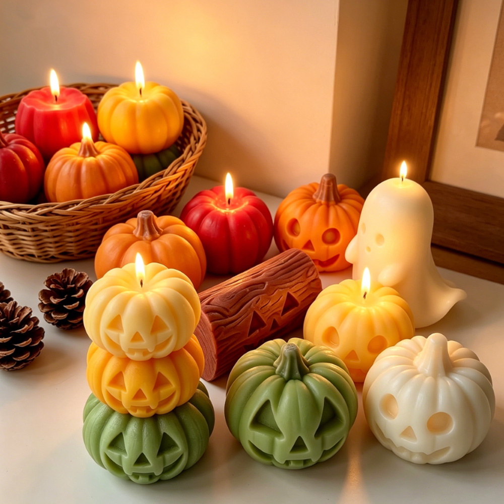 Candle Making Books For Beginners - Molde de silicona de calabaza fantasma