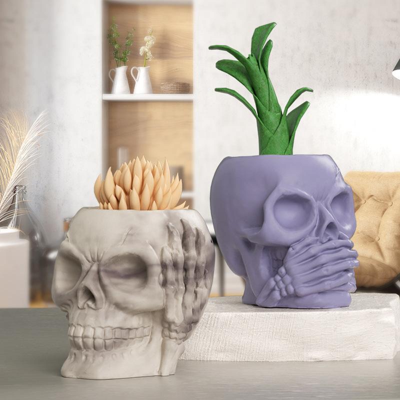 Candle Making Diy - Molde de silicona 3D de calavera