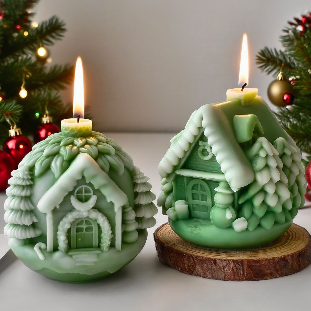 Candle Making Party - Molde de silicona para casa de
