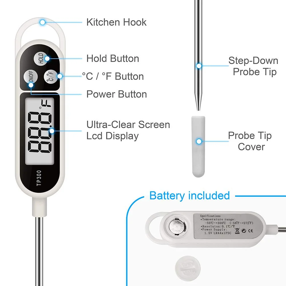 Termómetro digital para carne  - Thermometer Candy Candle reseña y precio