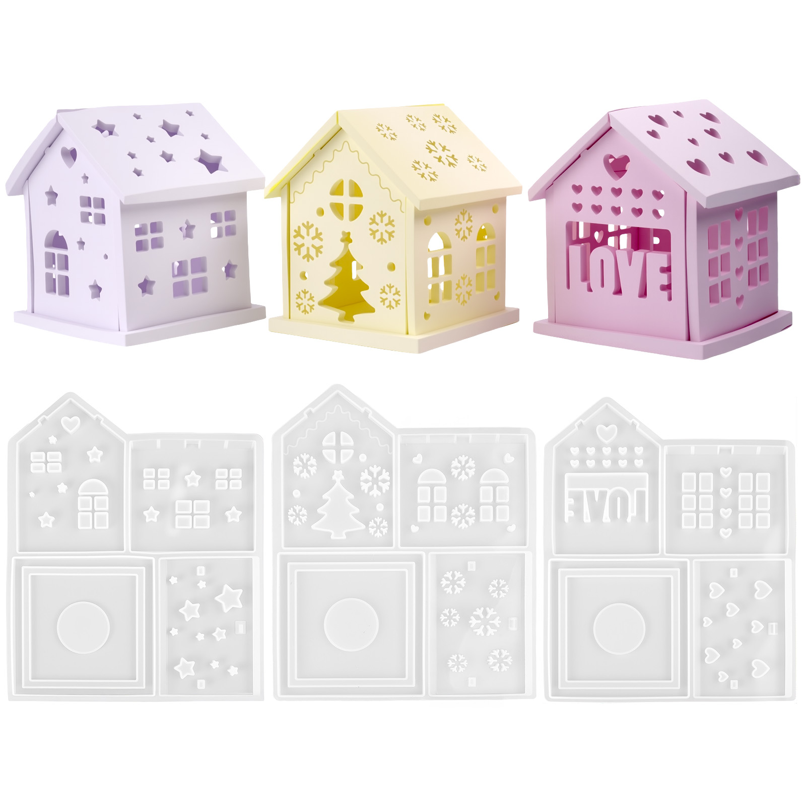 Molde de silicona para casa 3D - Candle Making Party reseña y precio
