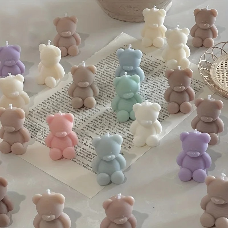 Molde de oso de silicona para  - Candle Making Books For Beginners reseña y precio