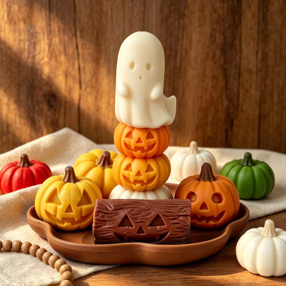 Molde de silicona de calabaza  - Candle Making Books For Beginners reseña y precio