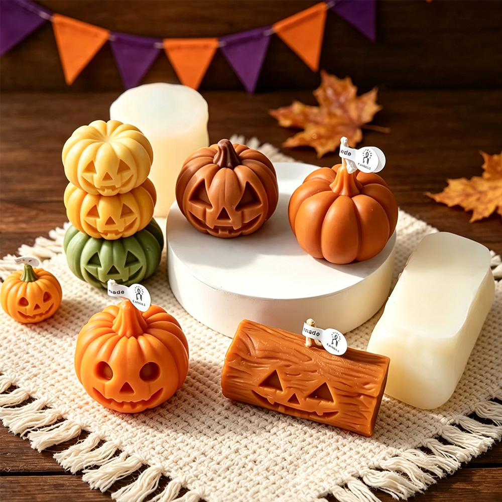 Molde de silicona de calabaza  - Candle Making Books For Beginners reseña y precio