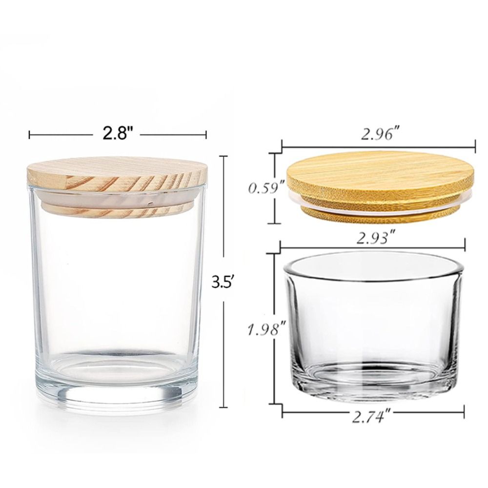 Frascos de vela de vidrio tran - Candle Making Glass Jars reseña y precio