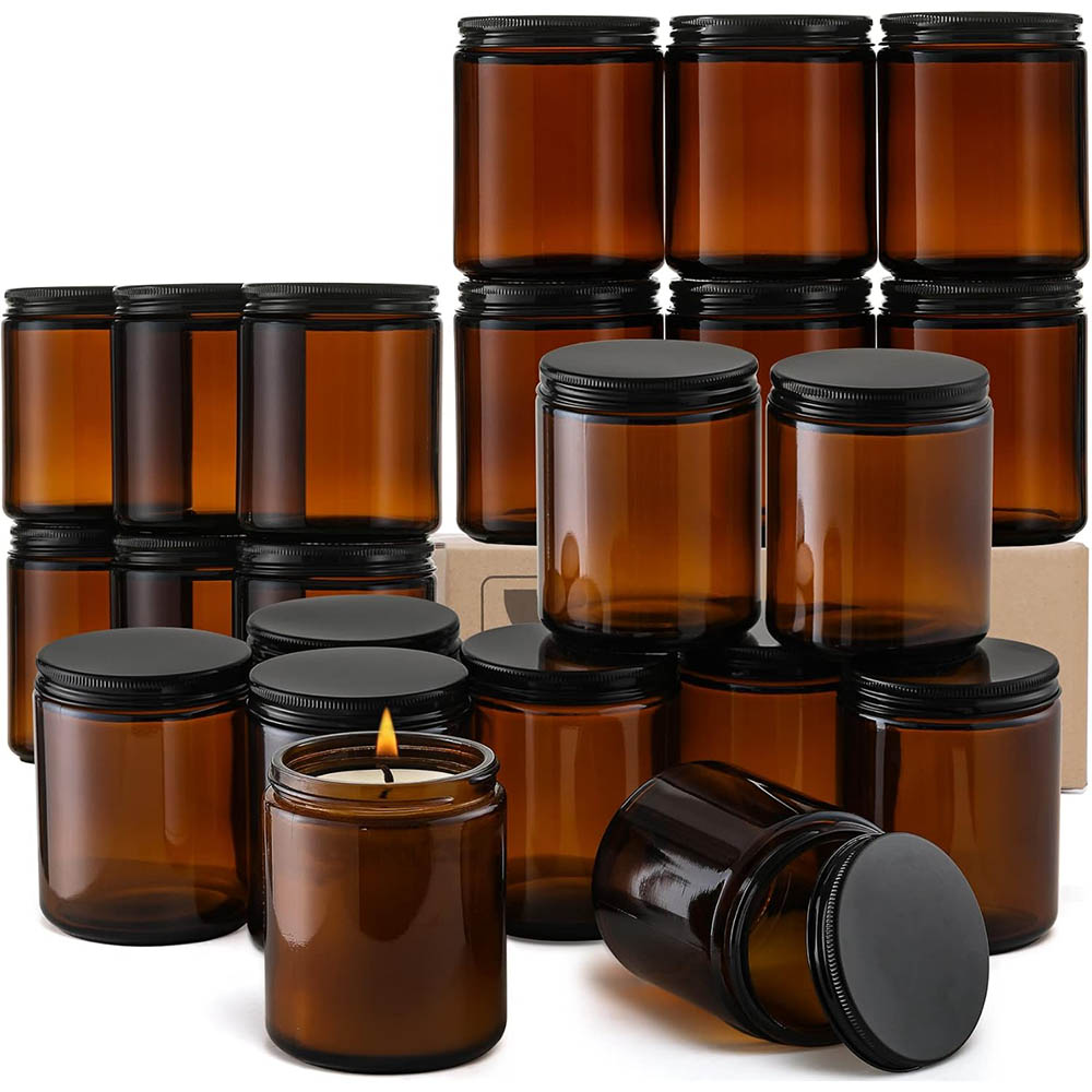Frascos de Vidrio Ámbar de 8oz - Candle Making Glass Jars reseña y precio