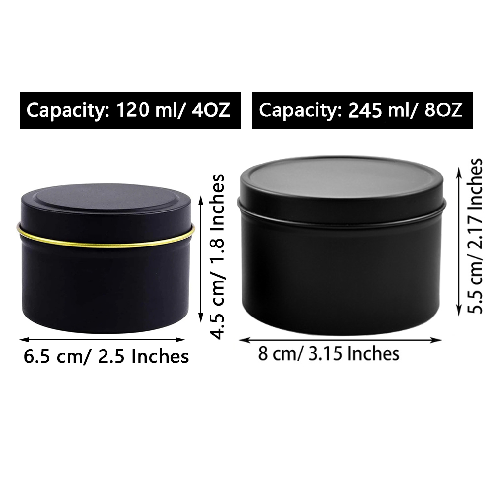 Latas de vela de 4oz/8oz con t - Candle Making Glass Jars reseña y precio