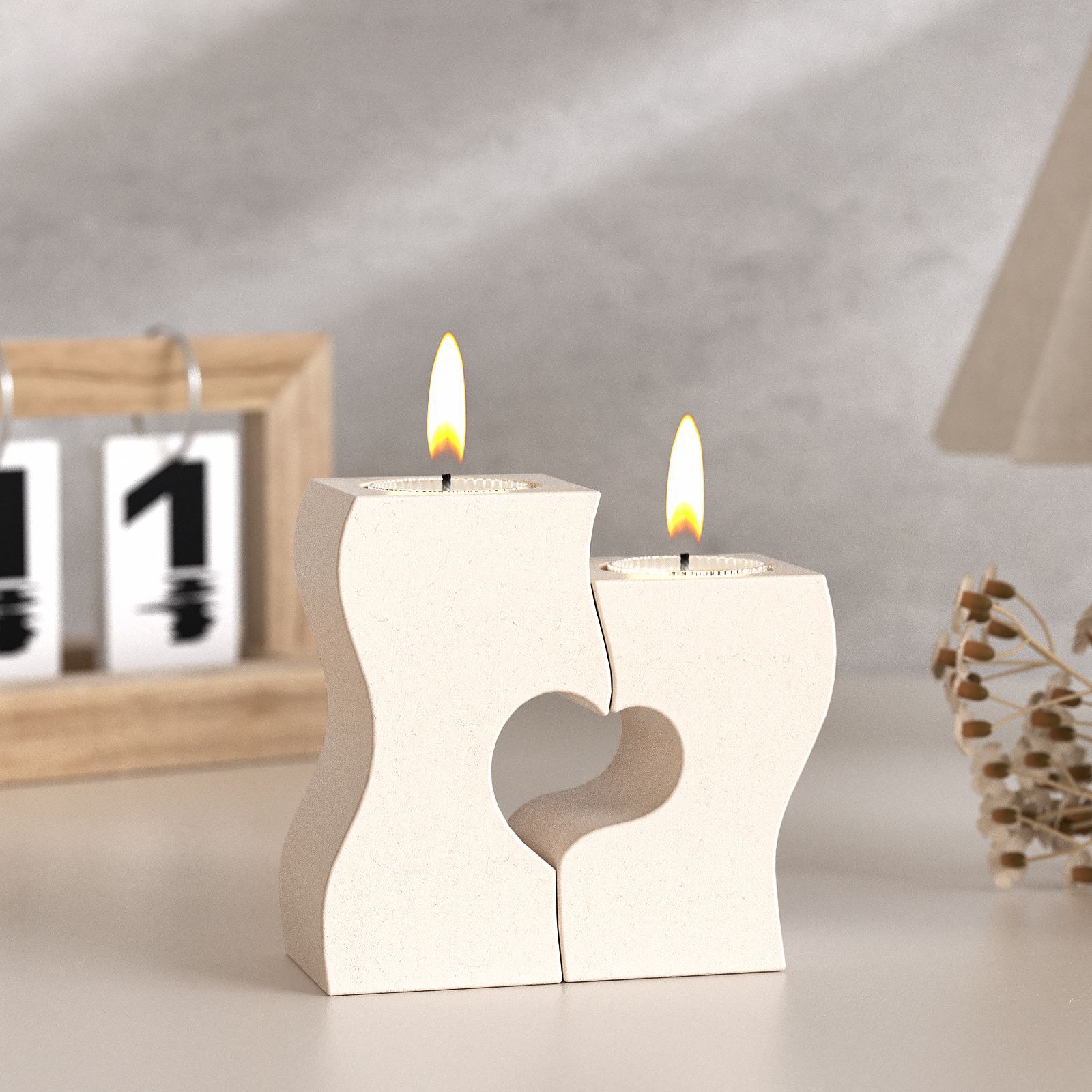 S corazón candelabro moldes de - Candle Making Diy reseña y precio