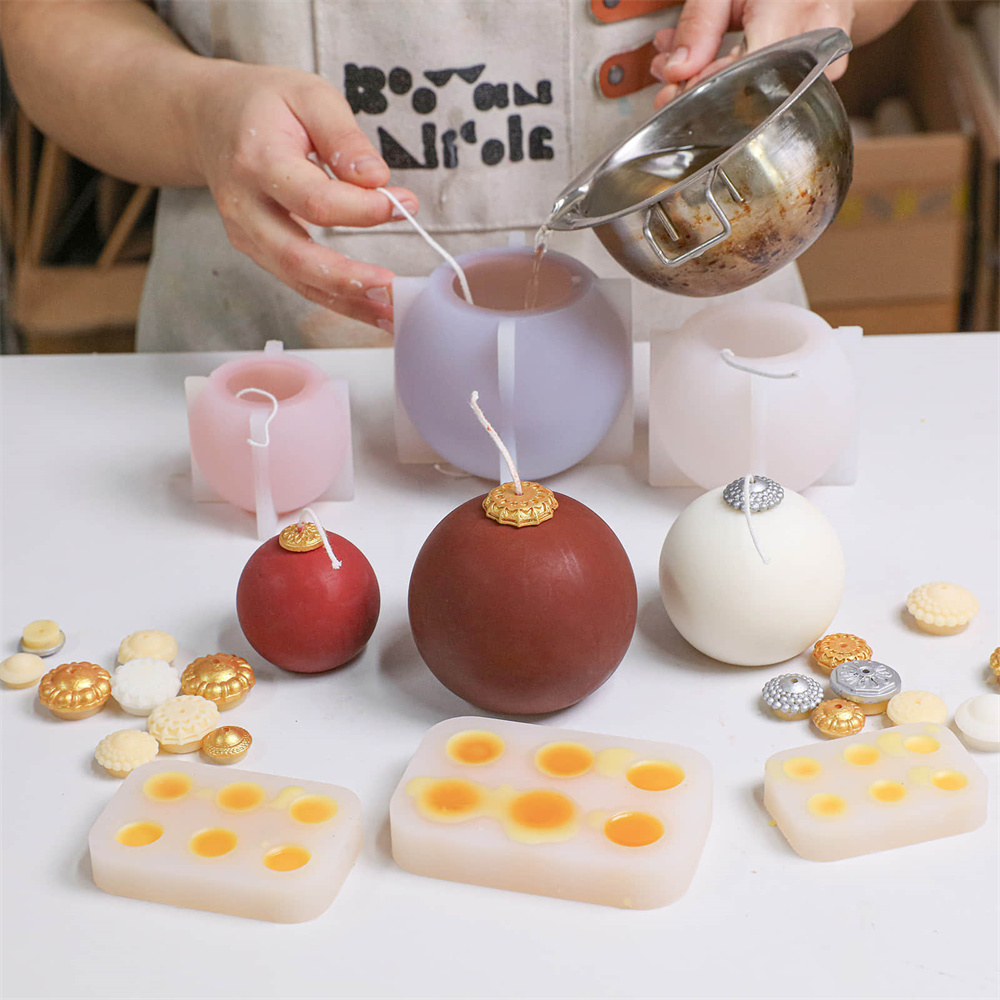 Nicole-Molde de silicona para  - Candle Making Books For Beginners reseña y precio
