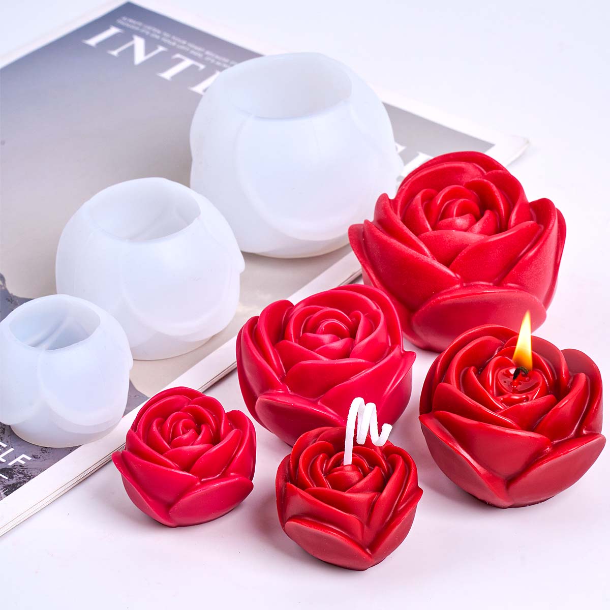 Molde de vela de silicona con  - Candle Making Party reseña y precio