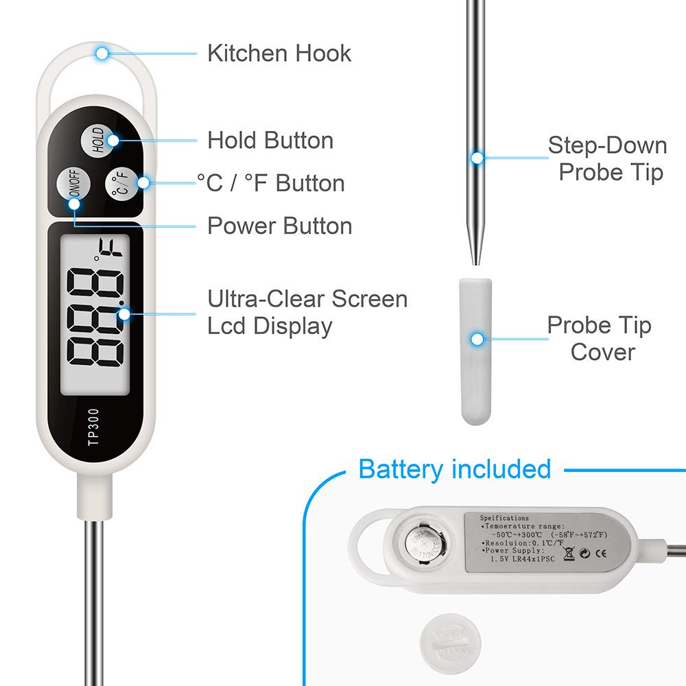 Termómetro Digital para alimen - Thermometer Candy Candle reseña y precio